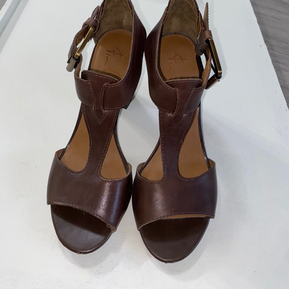 Vintage Italian Design Leather Heels Franco Sarto Women's heels - Picture 2 of 8
